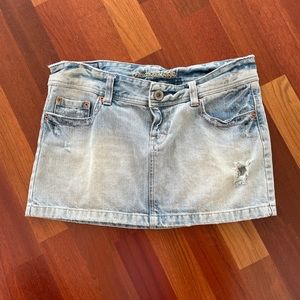 American eagle jean miniskirt size 8